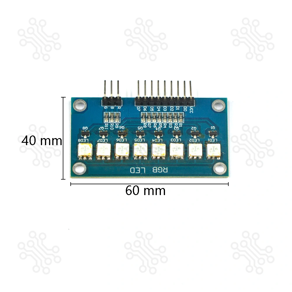 5050 RGB Full Color RGB 8 LED Module