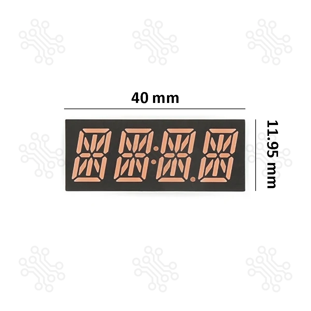 Alphanumeric Display 14 Segment Purple