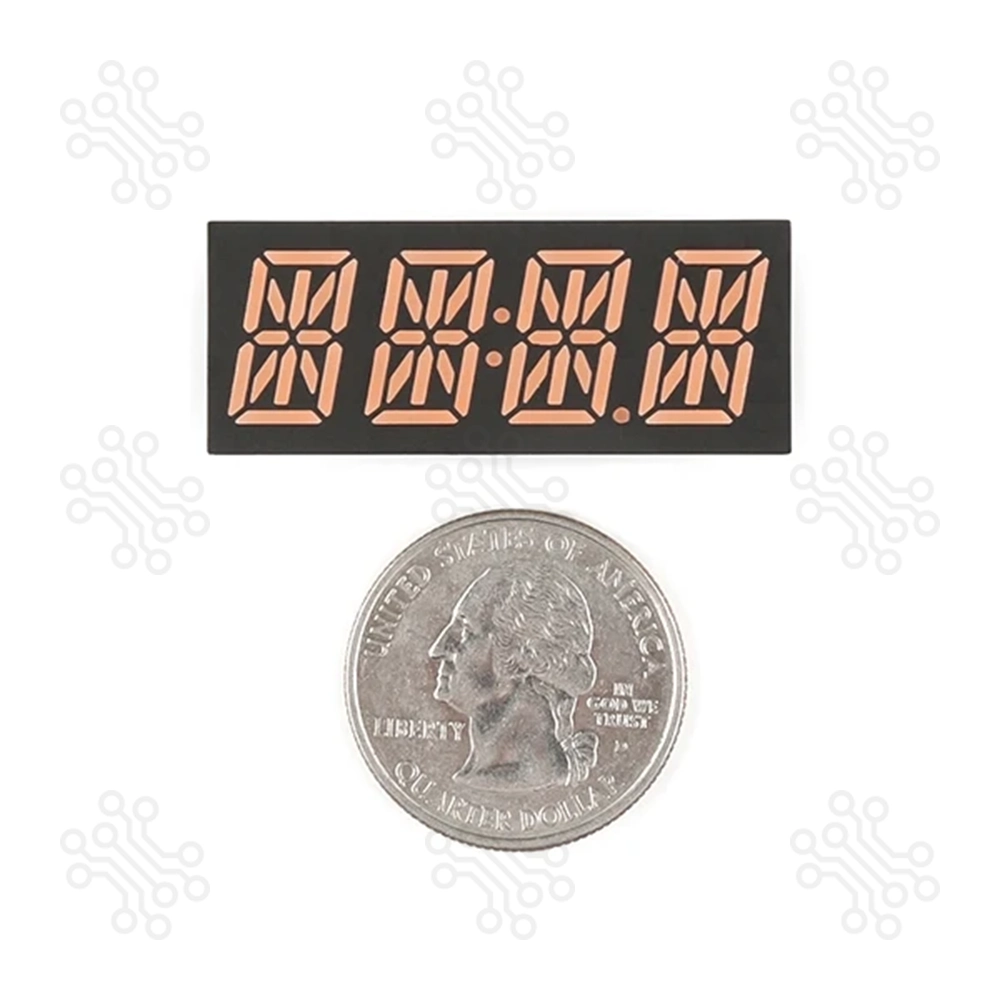 Alphanumeric Display 14 Segment Purple