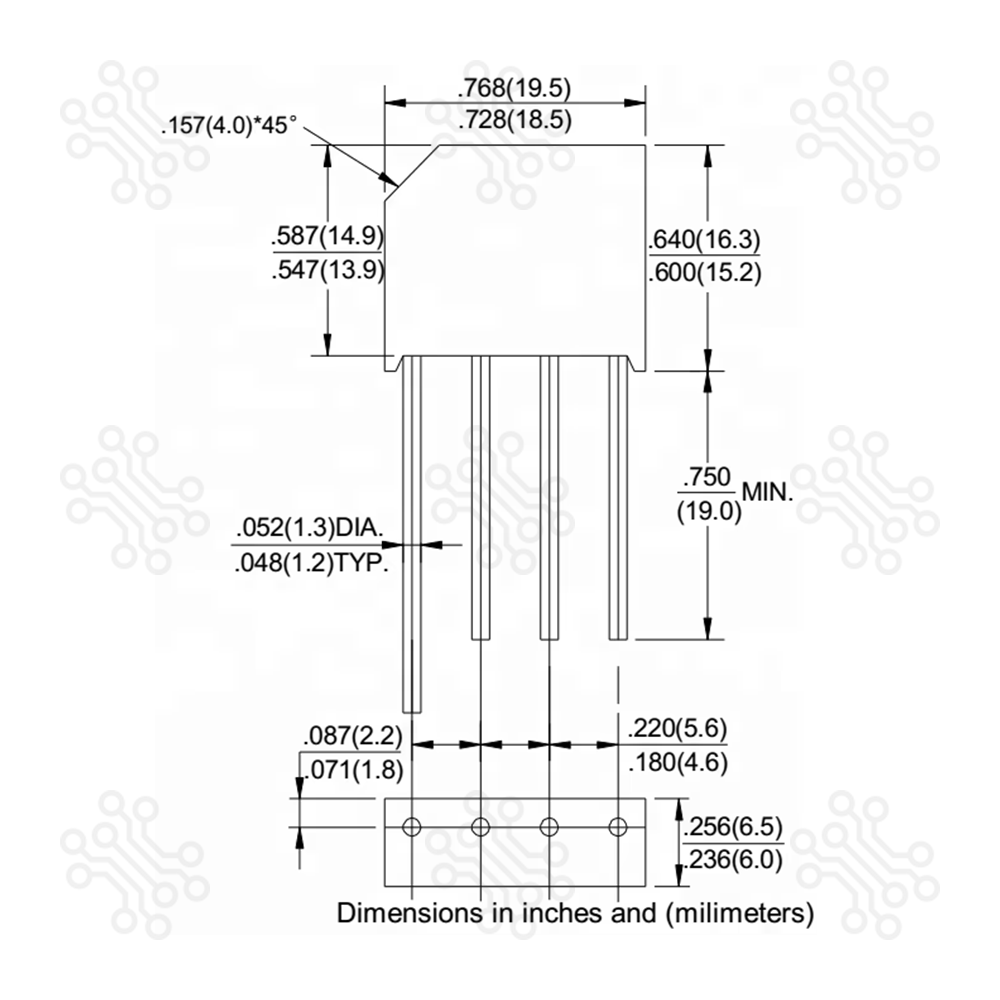 Bridge Diode KBL610 6A