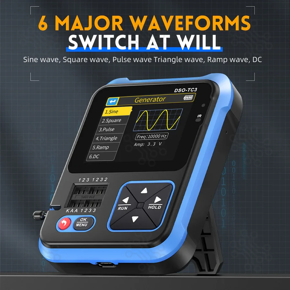 Oscilloscope Signal Generator and Component Tester FNIRSI DSO TC3