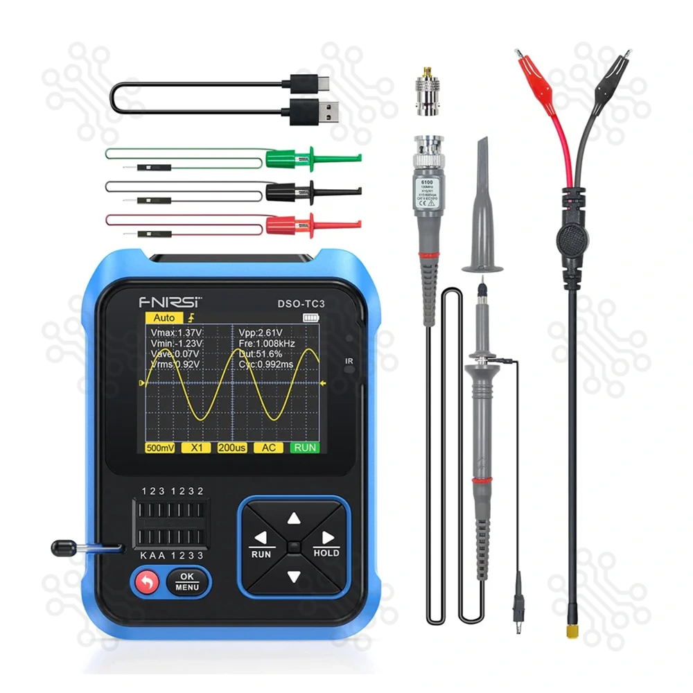 Oscilloscope Signal Generator and Component Tester FNIRSI DSO TC3