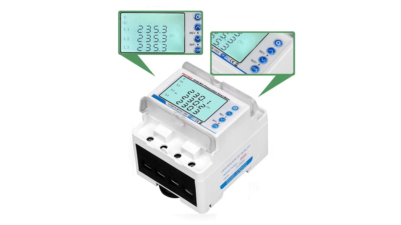 Digital Power Energy Meter 3Phase DTS6619 WIFIIPV 100A