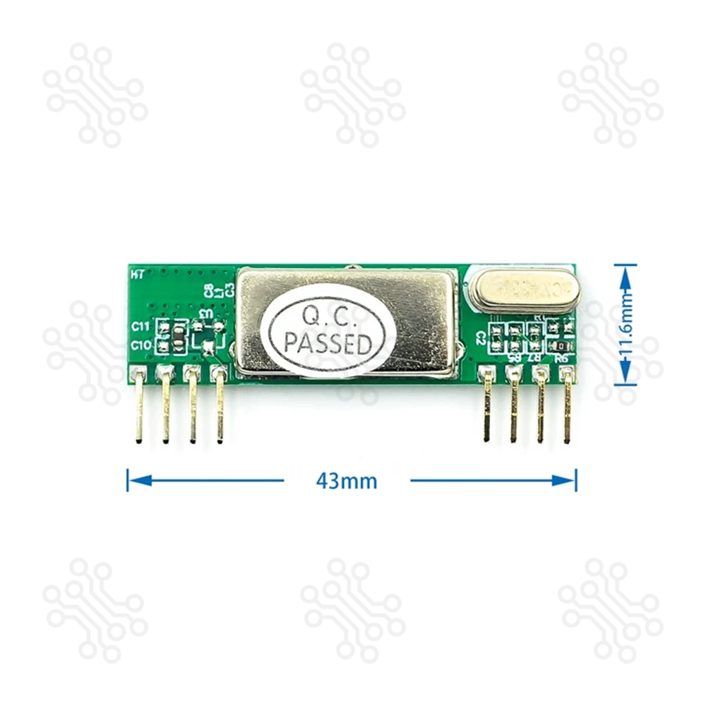 RF Transmitter Receiver Pair 433 MHz RXB6