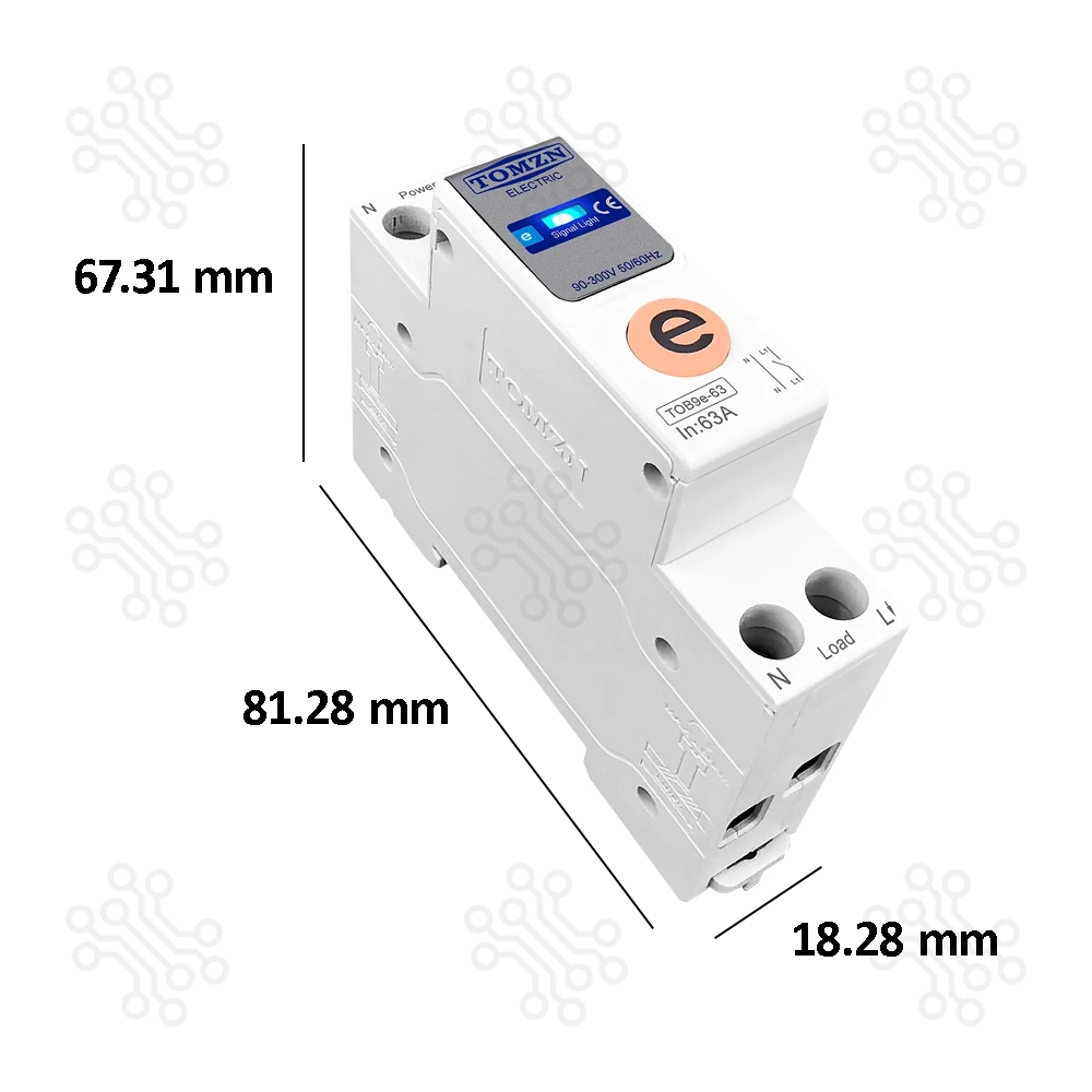 TOMZN 63A WiFi Smart Circuit Breaker TOB9e63