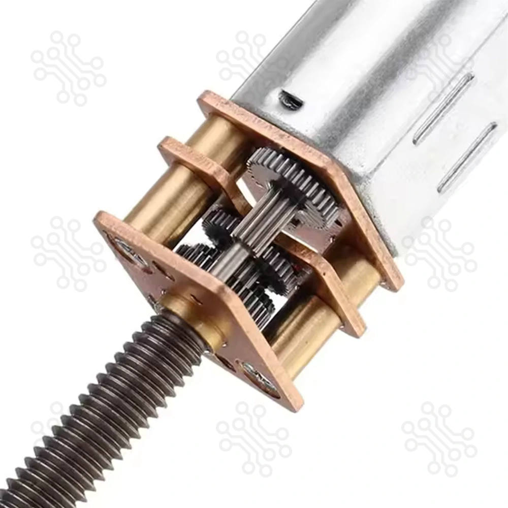 Threaded Shaft Encoder N20 DC Motor 12V 300RPM