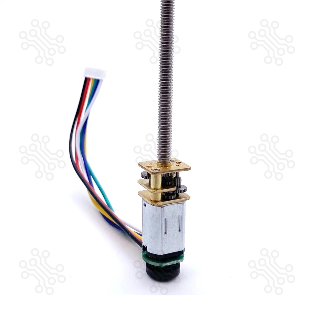 Threaded Shaft Encoder N20 DC Motor 12V 300RPM