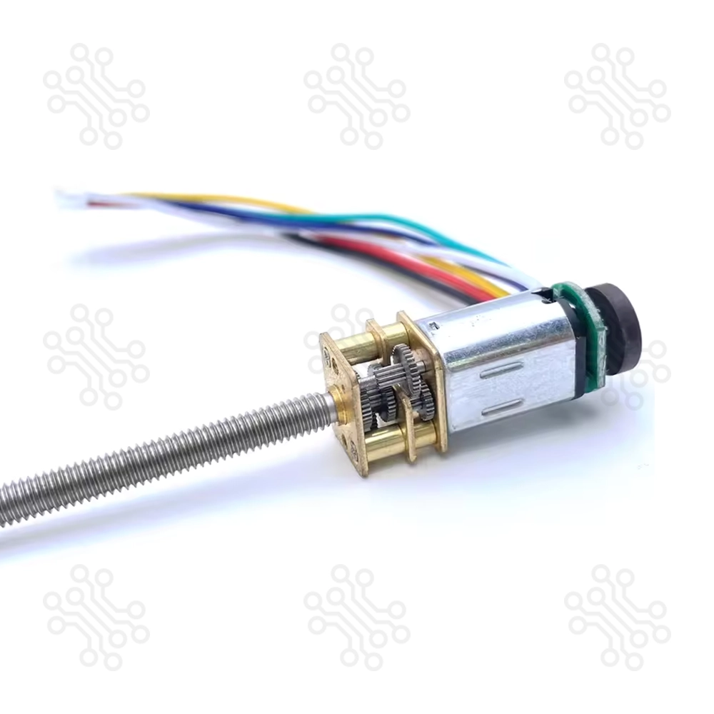 Threaded Shaft Encoder N20 DC Motor 12V 300RPM