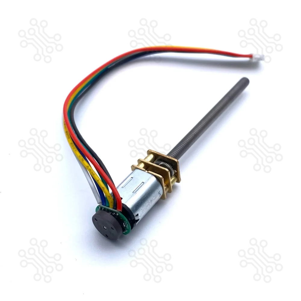 Threaded Shaft Encoder N20 DC Motor 12V 300RPM
