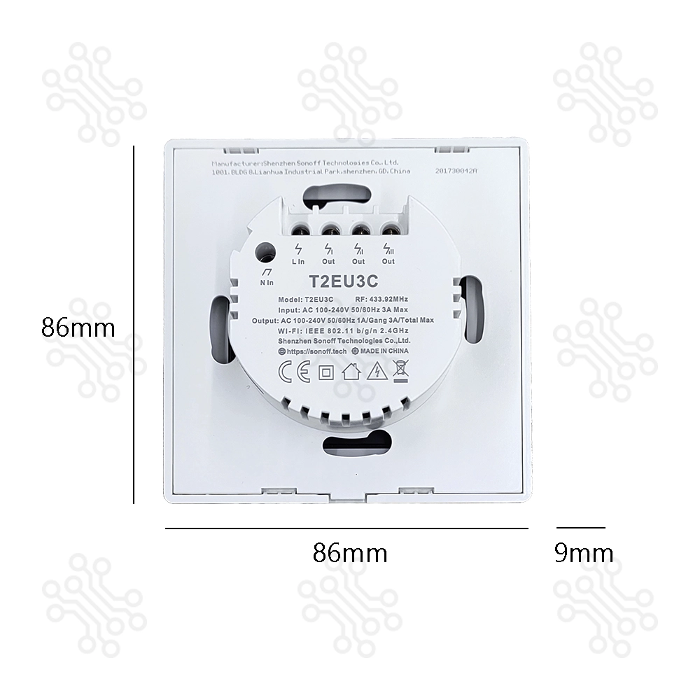 WiFi IoT Switch SONOFF T2 3 Gang