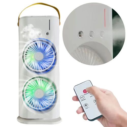 Double Ended Remote Control Spray Fan With LED Light in Bangladesh