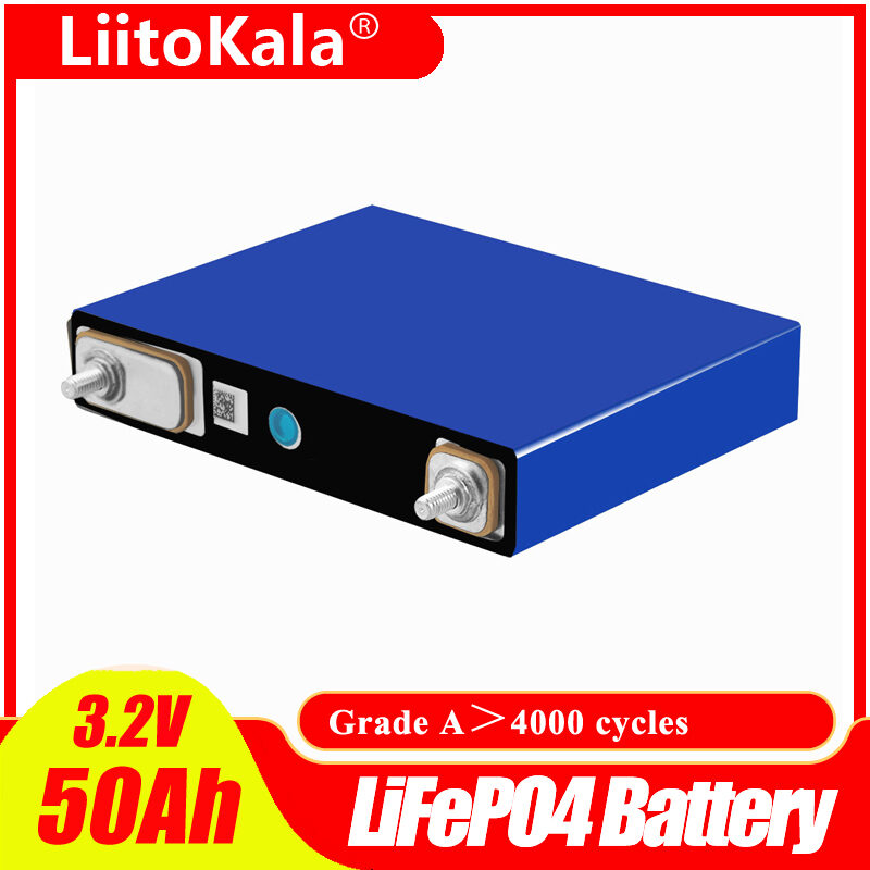 LiitoKala 3.2V 50Ah LifePo4 Battery Lithium 150A 3C