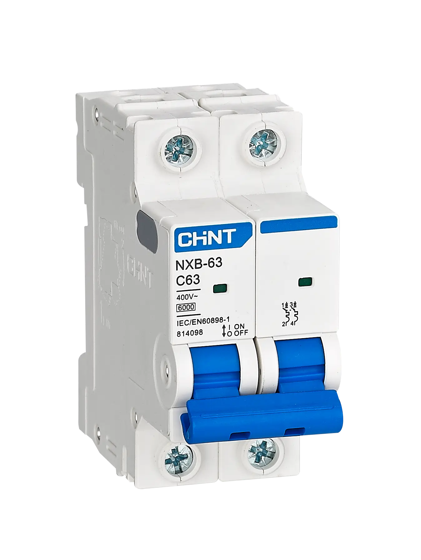 Chint Miniature Circuit Breaker NXB 63 C63 Amp Double pole
