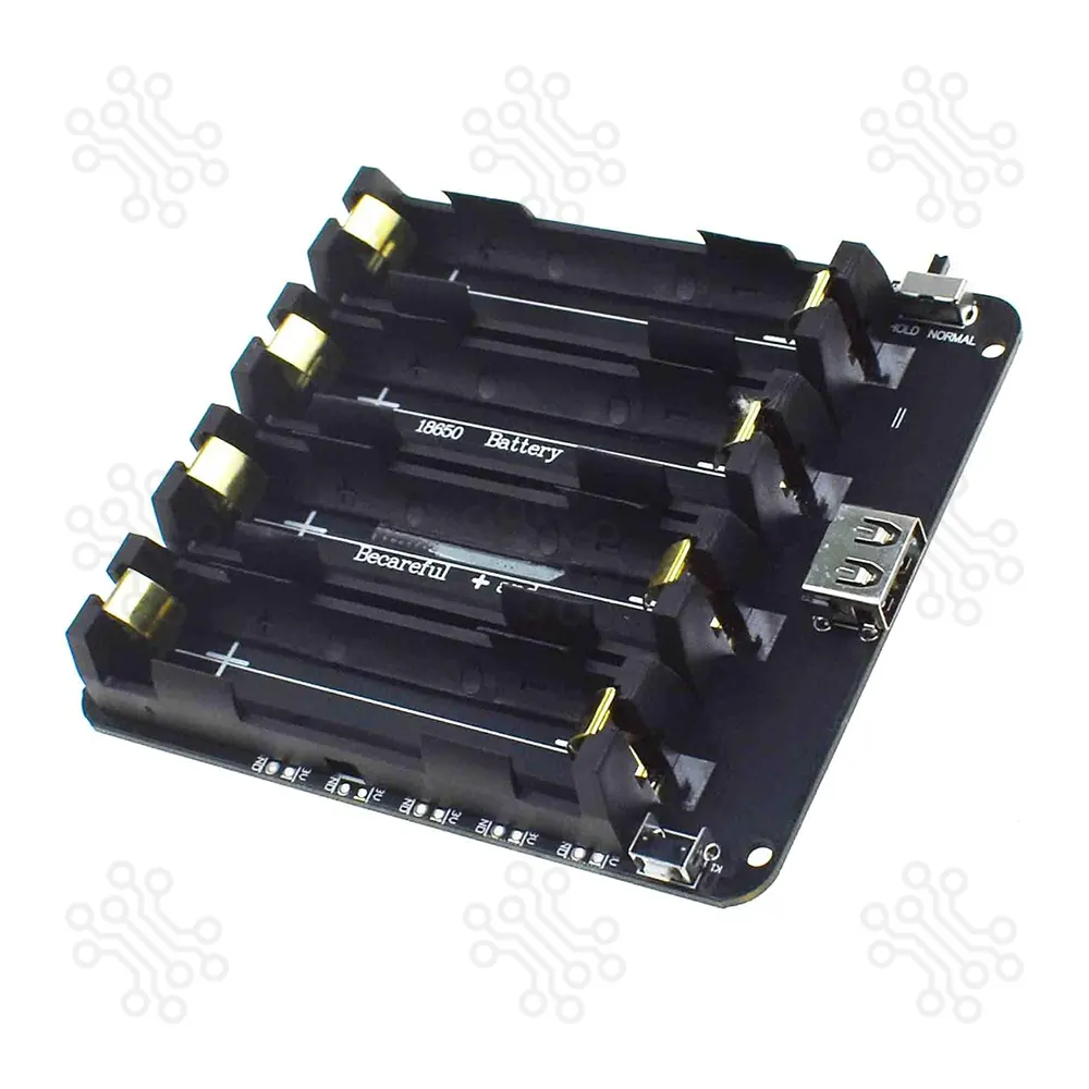 18650 Battery Holder 4 Slot with USB Output & Charging Circuit in Bangladesh