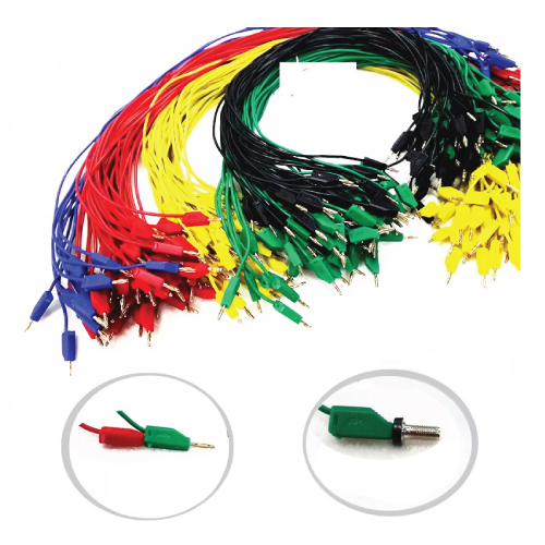 High Quality 2mm Banana Plug Silicone Wire 24AWG K2 Test Cable Double Banana Plug  0.5m