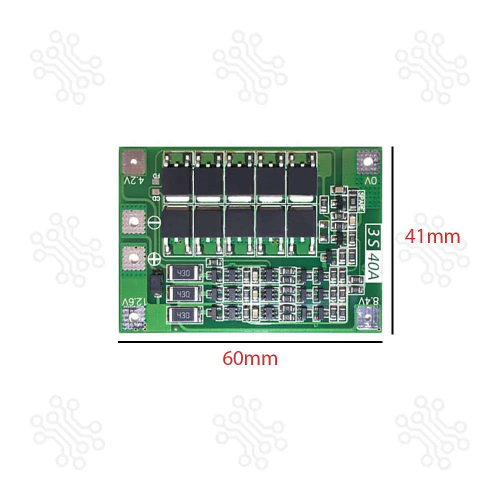 3S 18650 Lithium Battery Charger BMS Protection Charging Board 40A Balanced Version in Bangladesh
