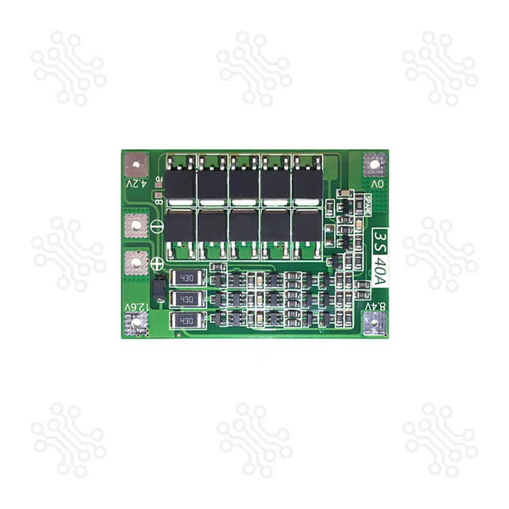 3S 18650 Lithium Battery Charger BMS Protection Charging Board 40A Balanced Version