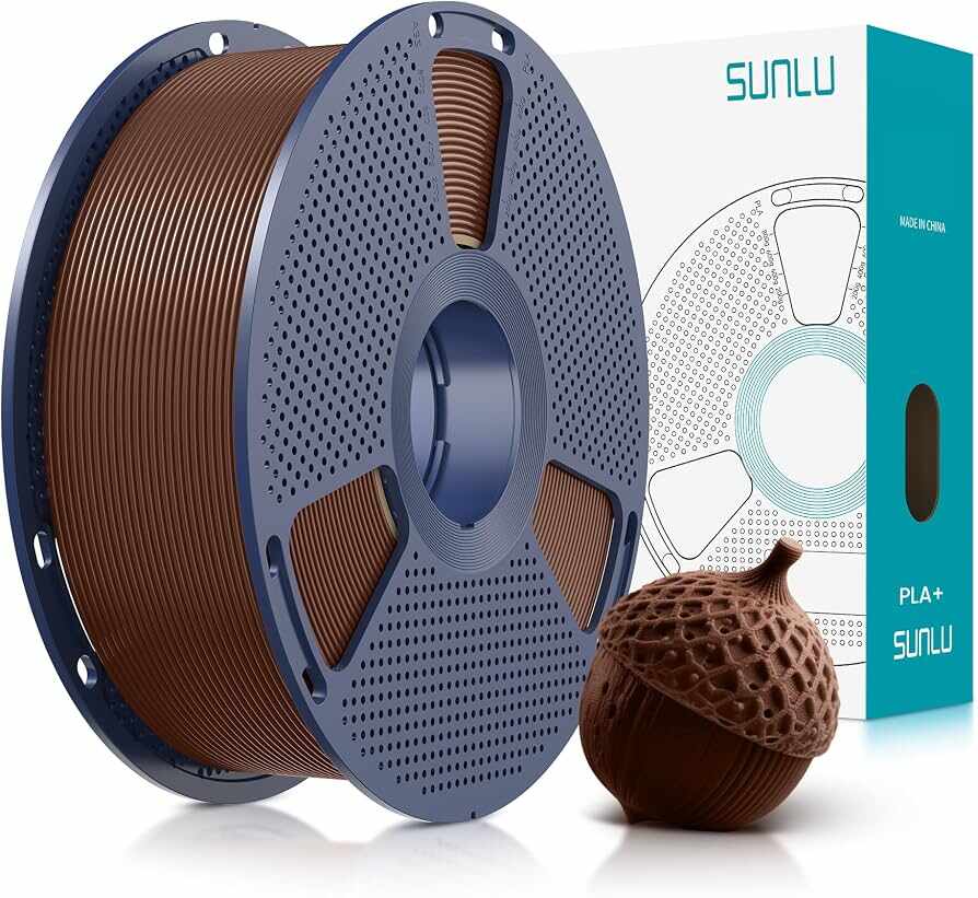 3D Printer Filamnet Sunlu PLA+ Coffe Brown 1.75mm 1kg in Bangladesh