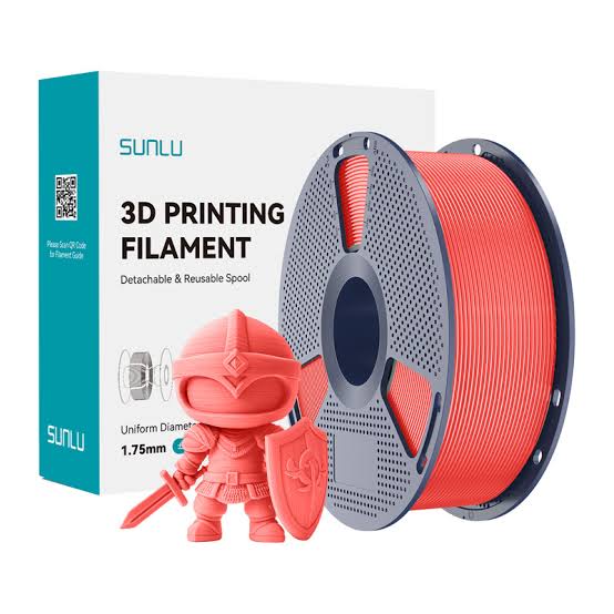 3D Printer Filamnet Sunlu PLA+ Red 1.75mm 1kg in Bangladesh