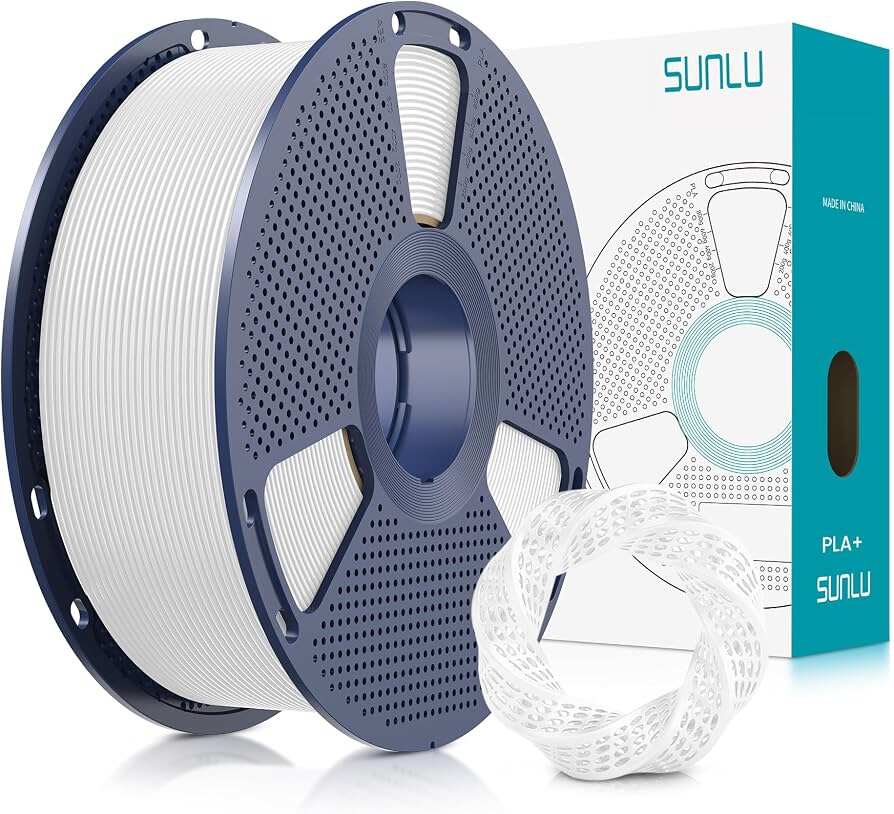 3D Printer Filamnet Sunlu PLA+ White 1.75mm 1kg in Bangladesh