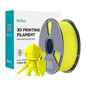 3D Printer Filamnet Sunlu PLA+ Yellow 1.75mm 1kg in Bangladesh