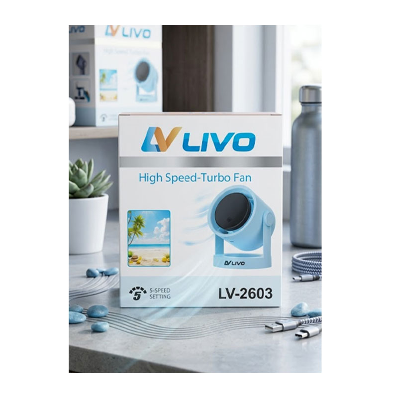 AC DC High Speed Turbo Fan Livo LV2603 in Bangladesh
