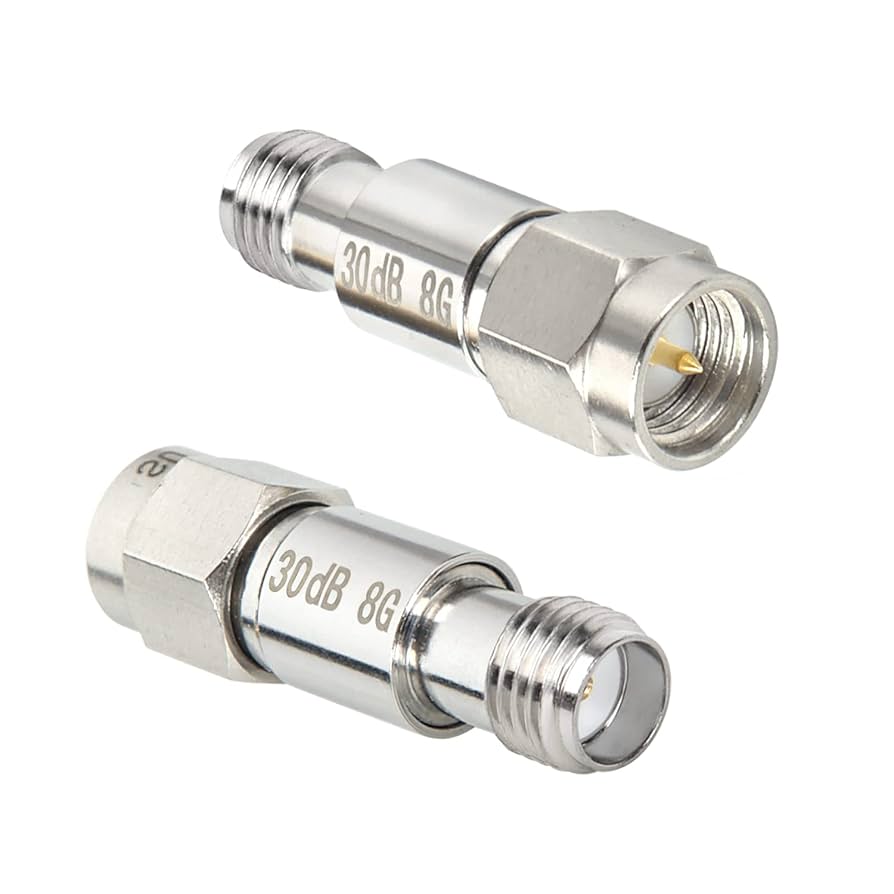 RP SMA Fixed Connector Coaxial Fixed Attenuator 2W DC 8GHz 30DB Frequency