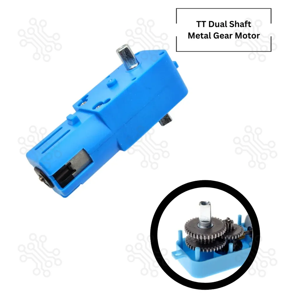 Hobby Gearmotor 6V TT Dual Shaft BO Metal Gear Motor