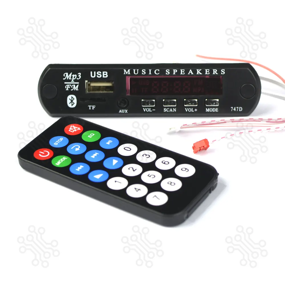 Audio Receiver Module Car MP3 FM Radio Bluetooth 5.0 DC 12V