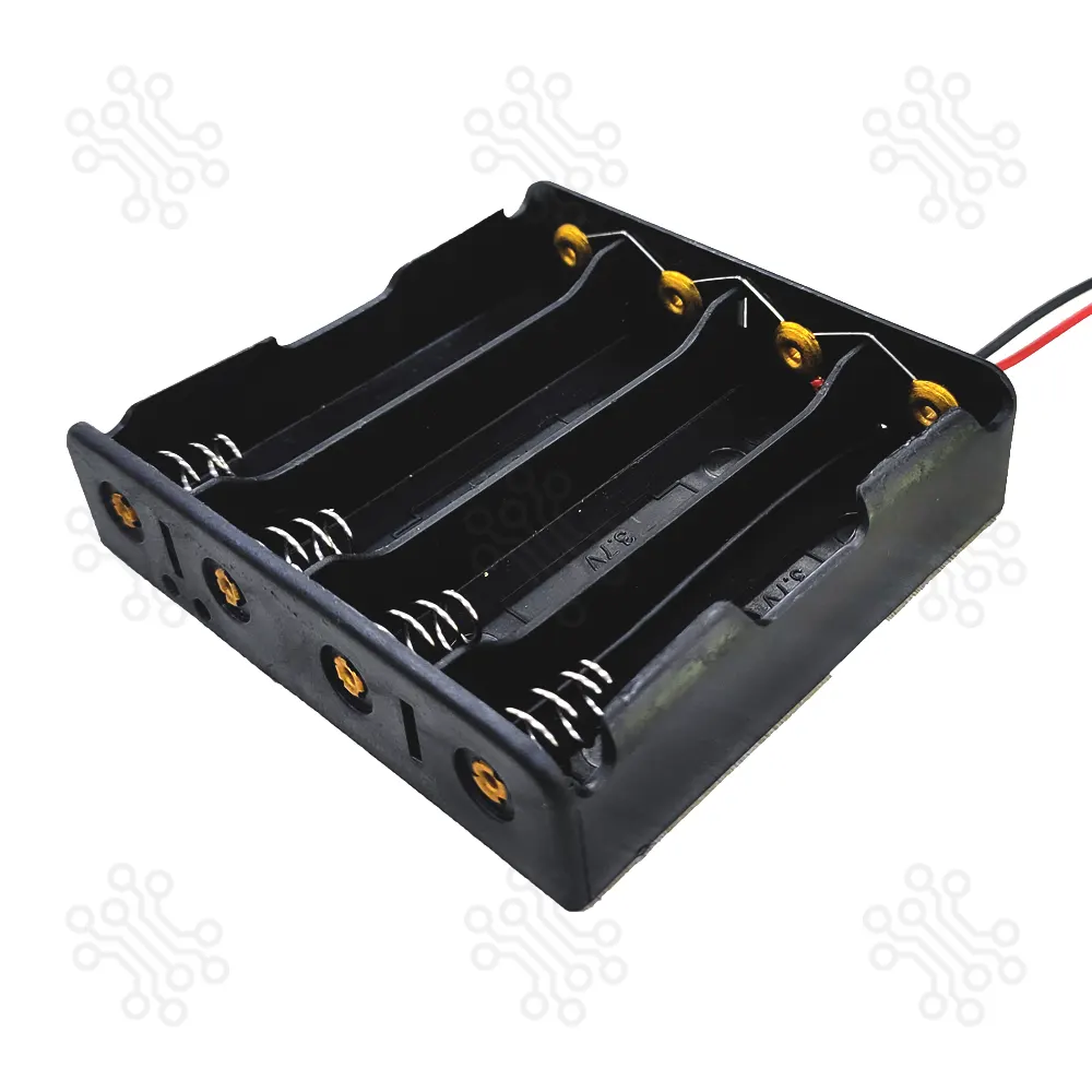 Battery Holder 18650 4 Parallel With Wire in Bangladesh