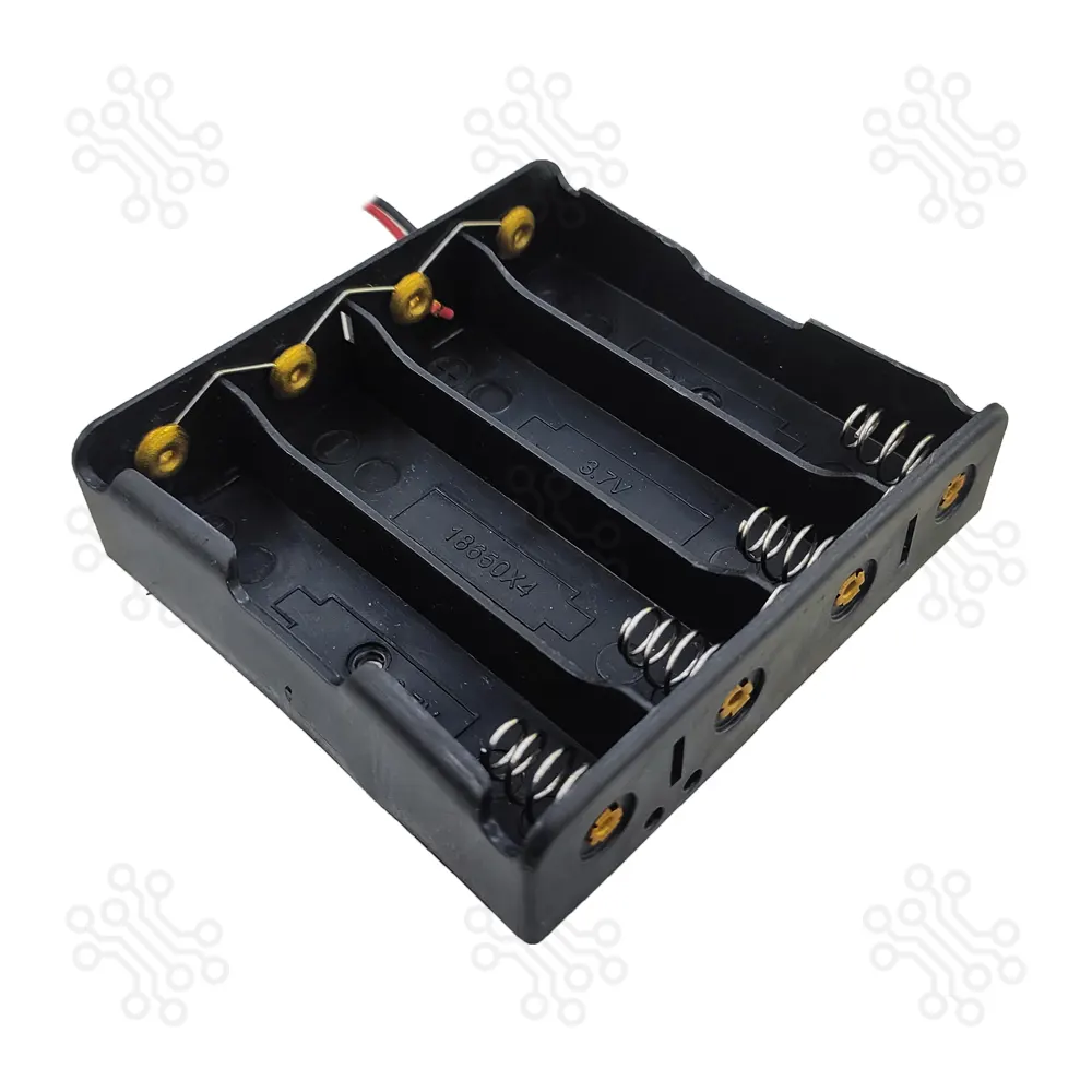 Battery Holder 18650 4 Parallel With Wire in Bangladesh