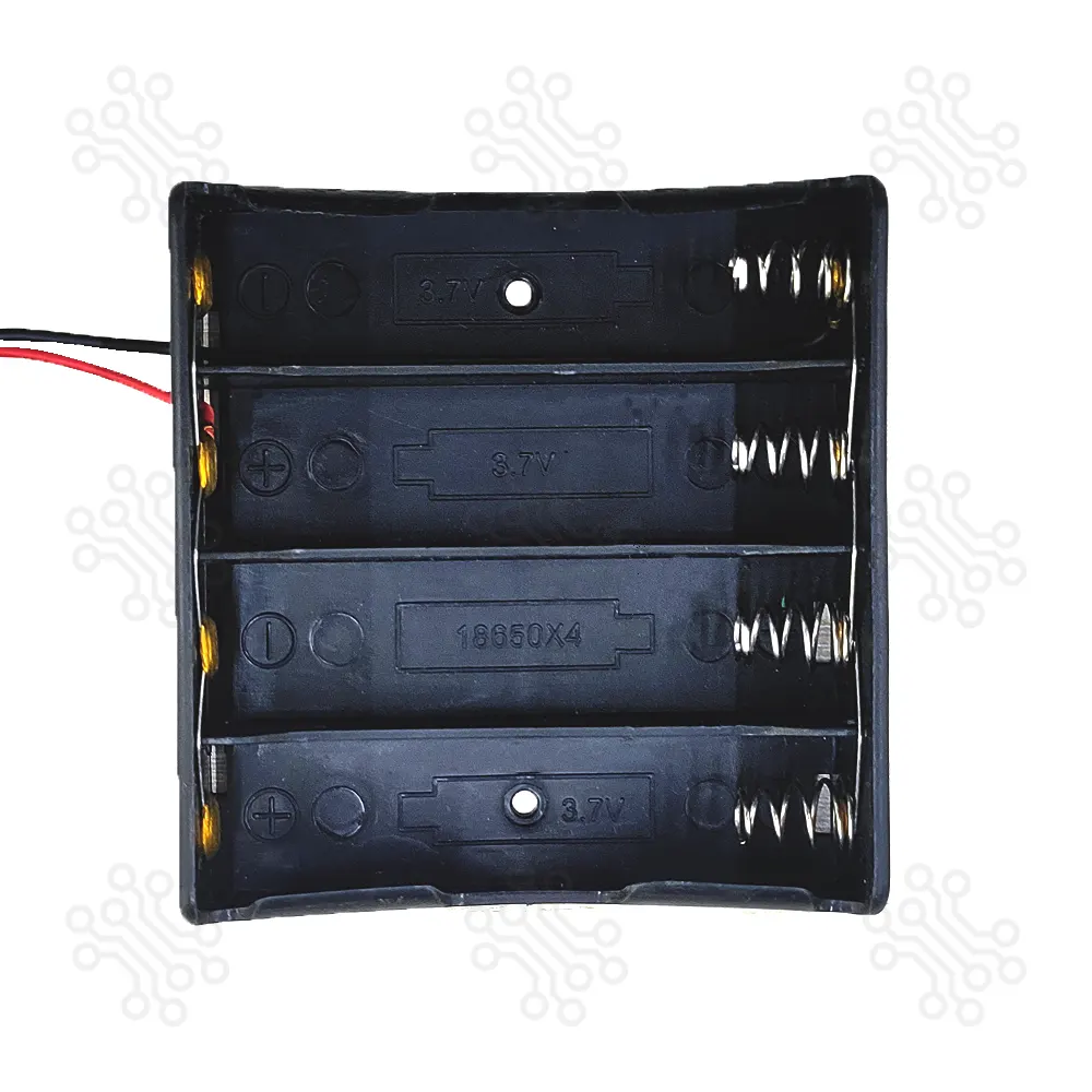 Battery Holder 18650 4 Parallel With Wire in Bangladesh