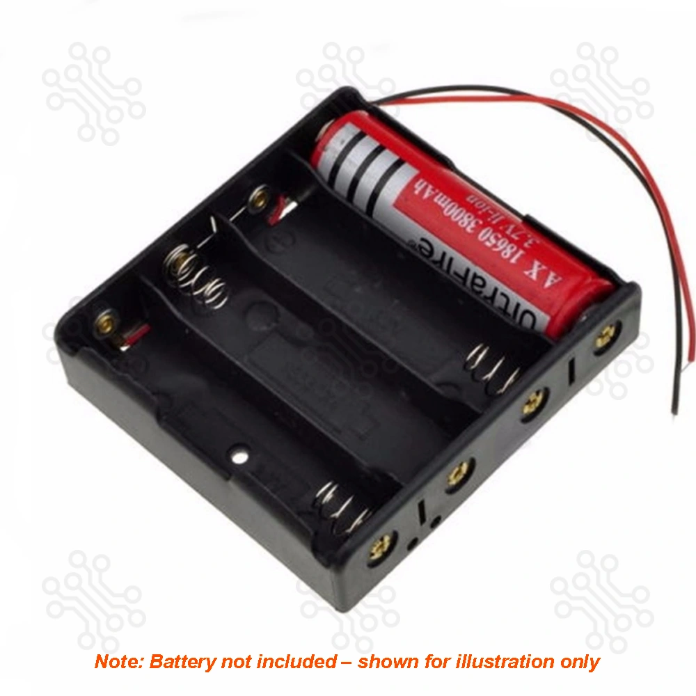 18650 Battery Holder 4 Cell with Wire in Bangladesh