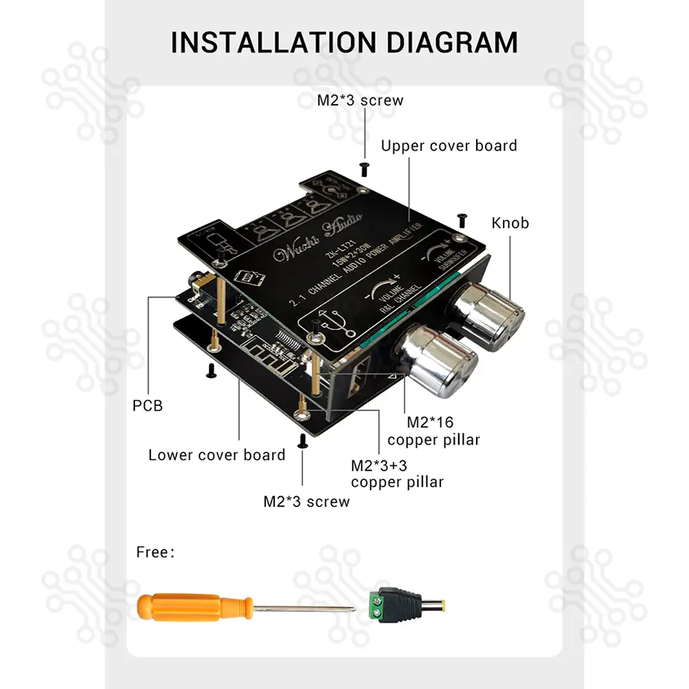 Bluetooth Audio Module Digital Power Amplifier ZK LT21 in Bangladesh