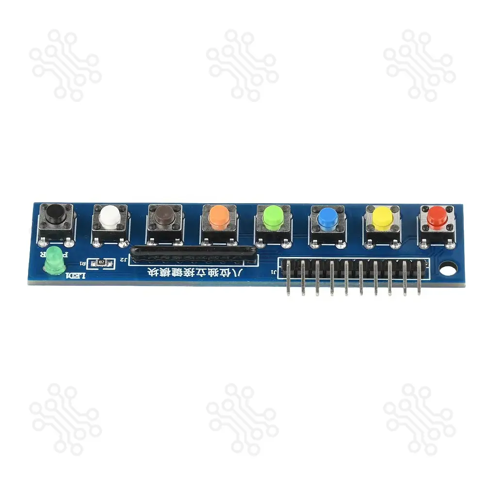 Button Module with LED Indicator 8 Key in Bangladesh