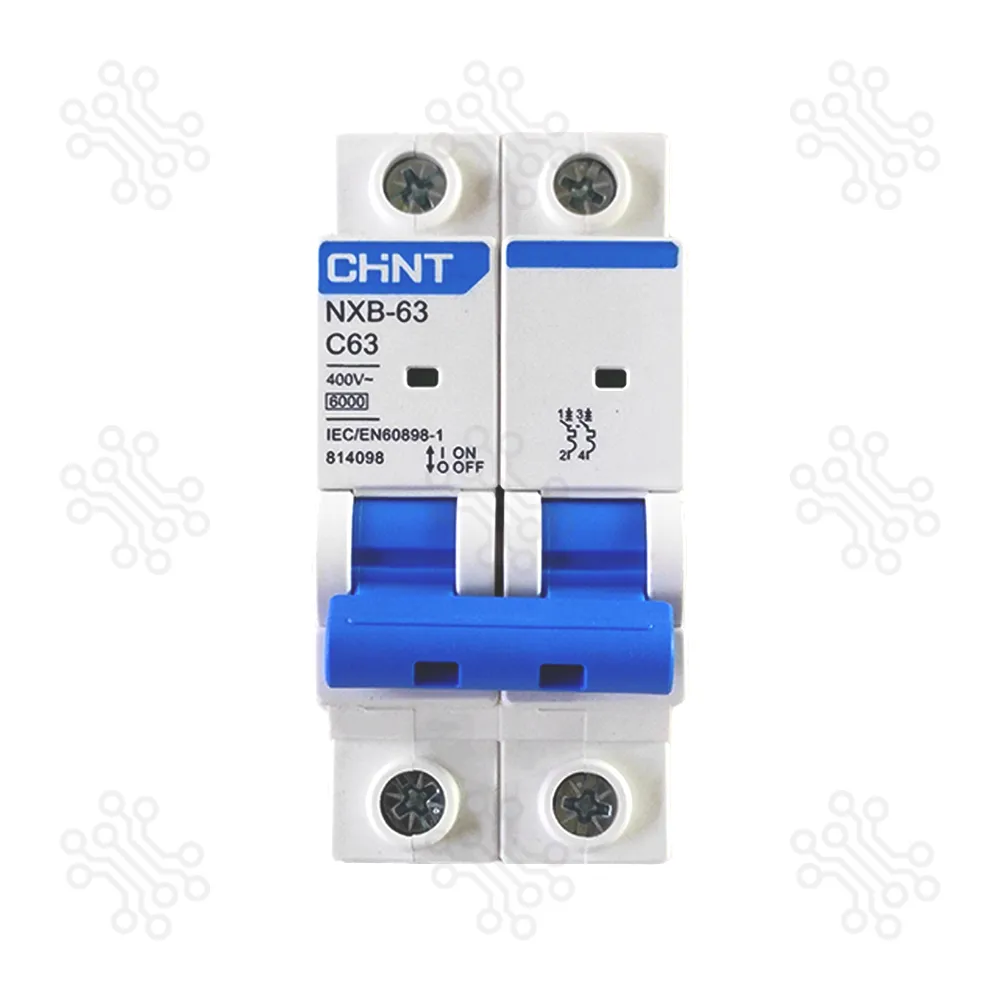 Chint Miniature Circuit Breaker NXB 63 C63 Amp Double pole in Bangladesh