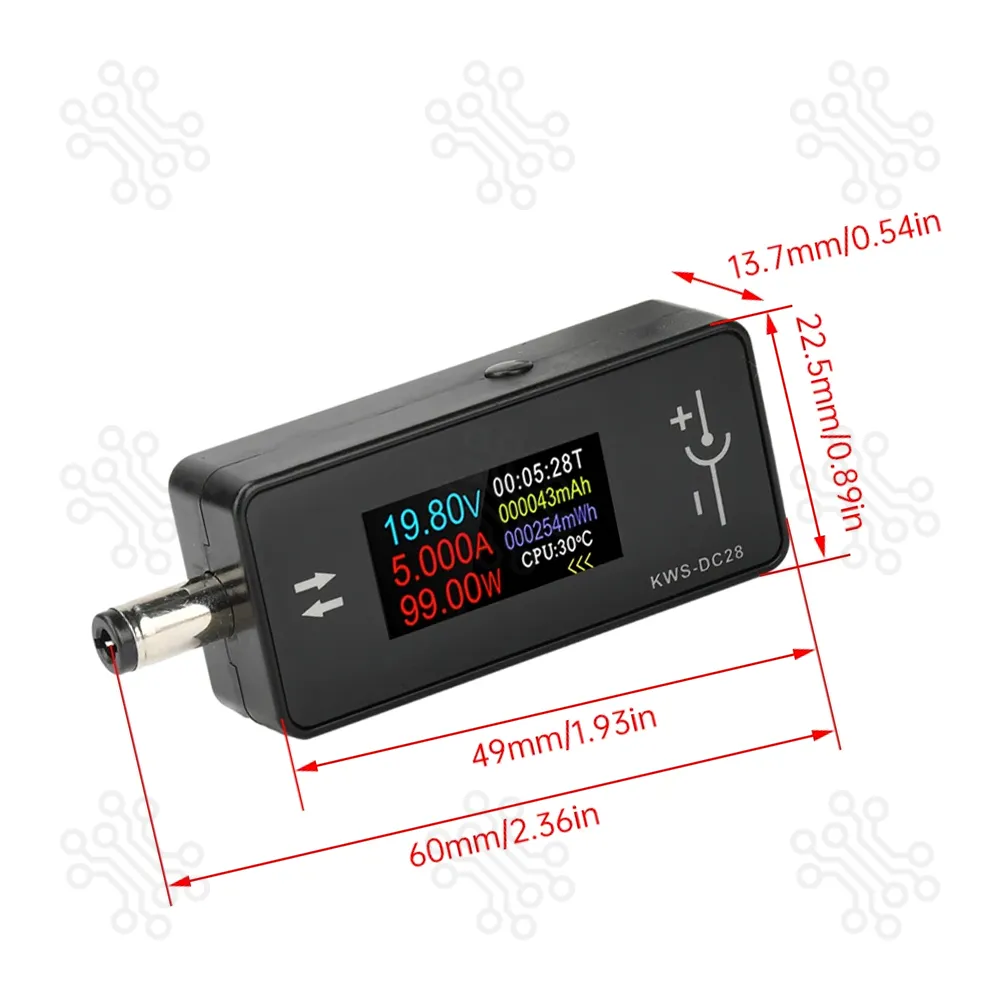 KOWSI KWS-DC28 DC Power Meter Voltage Current Tester in Bangladesh