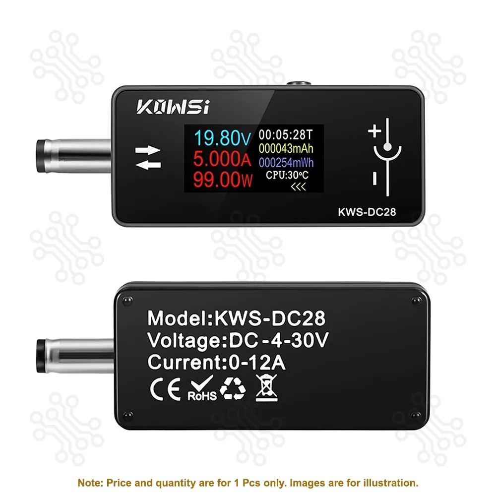 KOWSI KWS-DC28 DC Power Meter Voltage Current Tester in Bangladesh