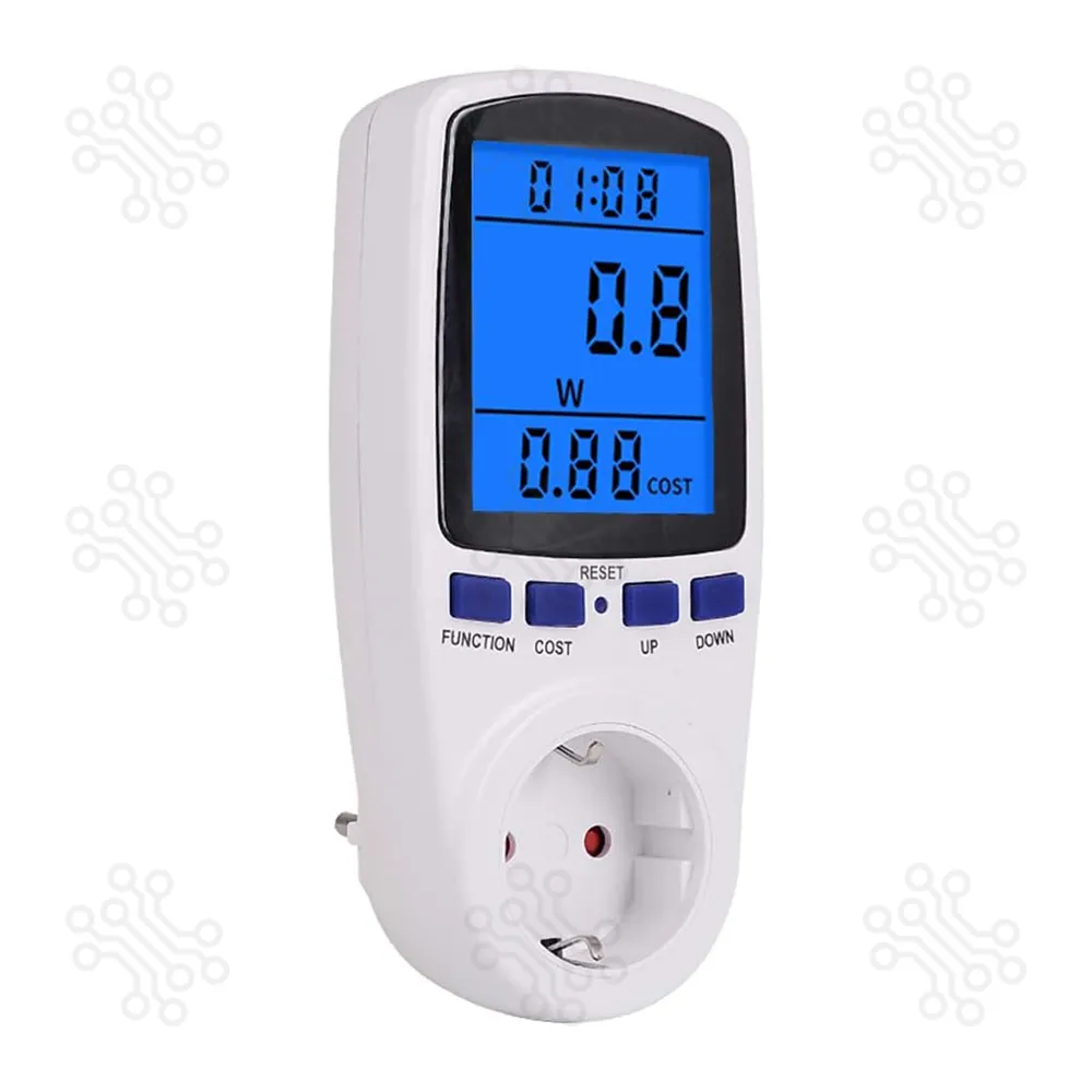 DDS108L Digital Power Consumption Watt Energy Meter EU Plug 16A in Bangladesh