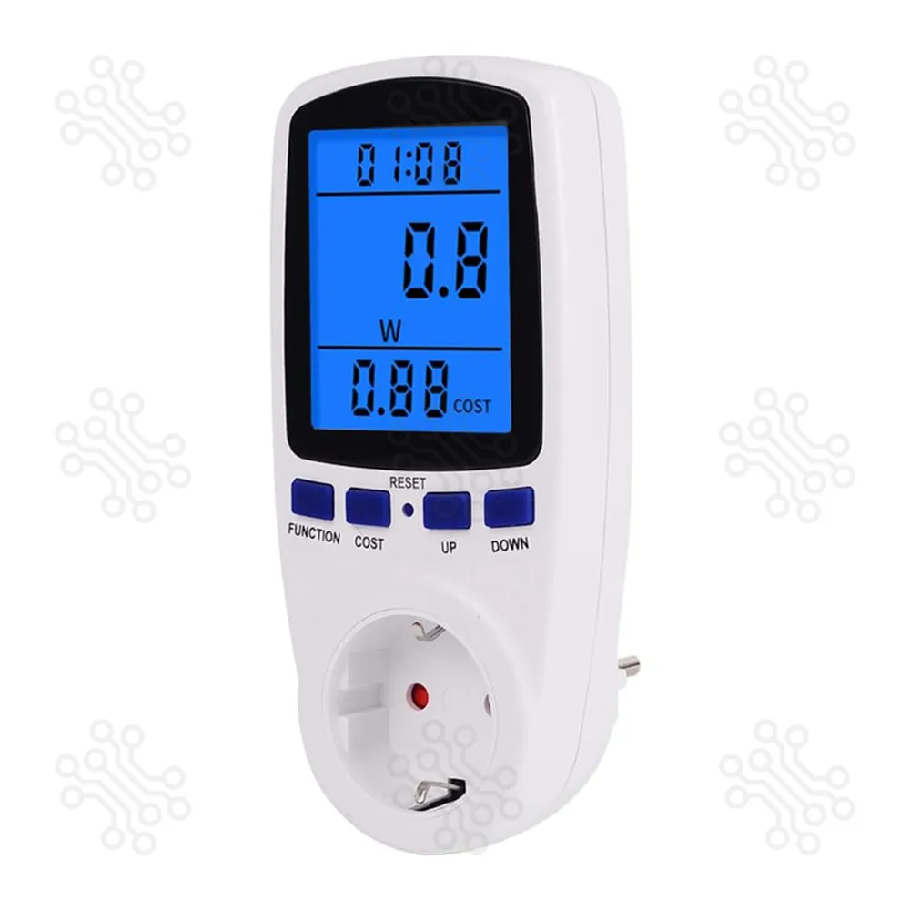 DDS108L Digital Power Consumption Watt Energy Meter EU Plug 16A in Bangladesh