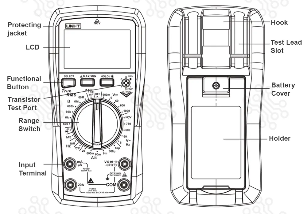 Digital Multimeter UNIT UT890D+ True RMS in Bangladesh