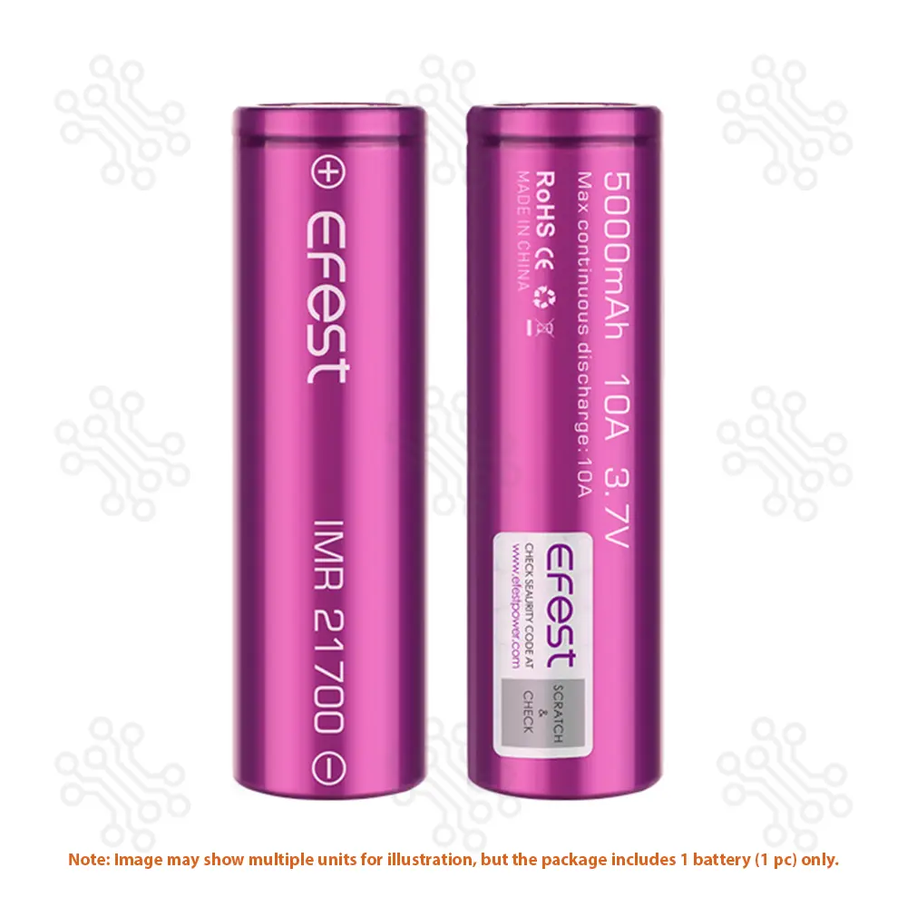 EFEST IMR 21700 Lithium Ion Battery 5000mAh 10A in Bangladesh
