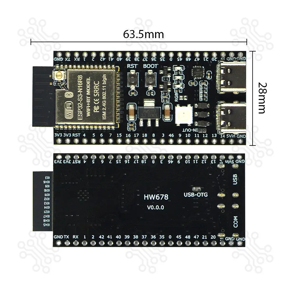 ESP32 S3 DevKitC1 N16R8 Development Board Dual USB Type C in Bangladesh