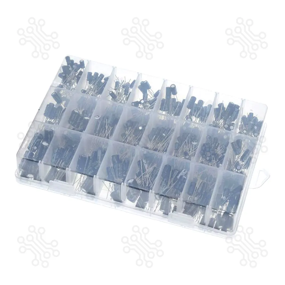 Electrolytic Capacitor 24 Type 0.1uF to 1000uF 500PCS Box in Bangladesh