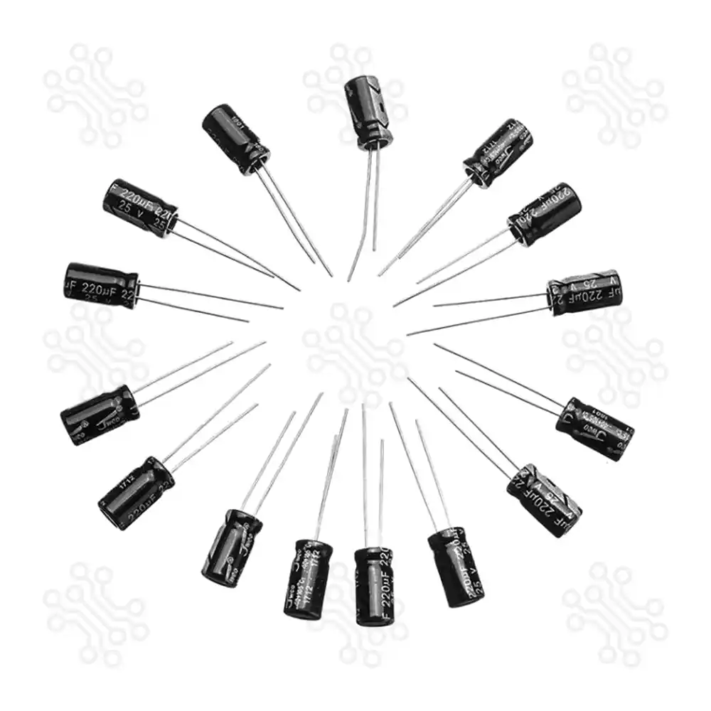 Electrolytic Capacitor 24 Type 0.1uF to 1000uF 500PCS Box in Bangladesh