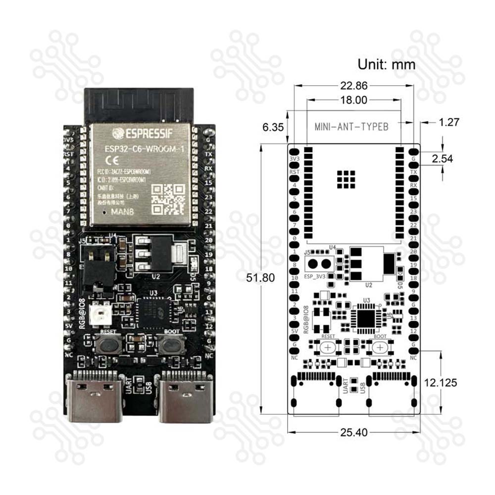 Espressif ESP32 C6 DevKitC 1 Development Board in Bangladesh