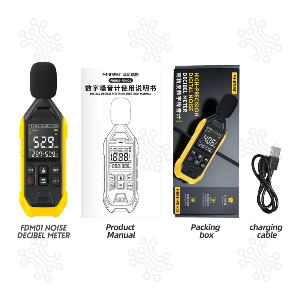 FNIRSI FDM01 High precision Digital Noise Decibel Meter in Bangladesh