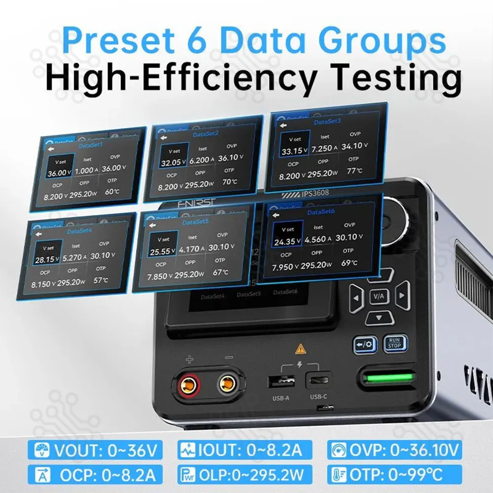 FNIRSI IPS3608 AC DC Intelligent Digital Control Power Supply in Bangladesh