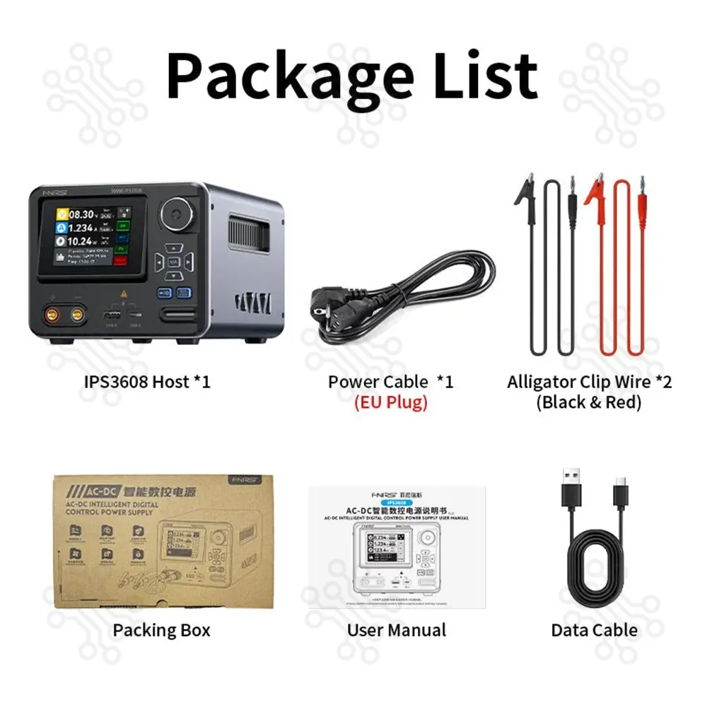 FNIRSI IPS3608 AC DC Intelligent Digital Control Power Supply in Bangladesh