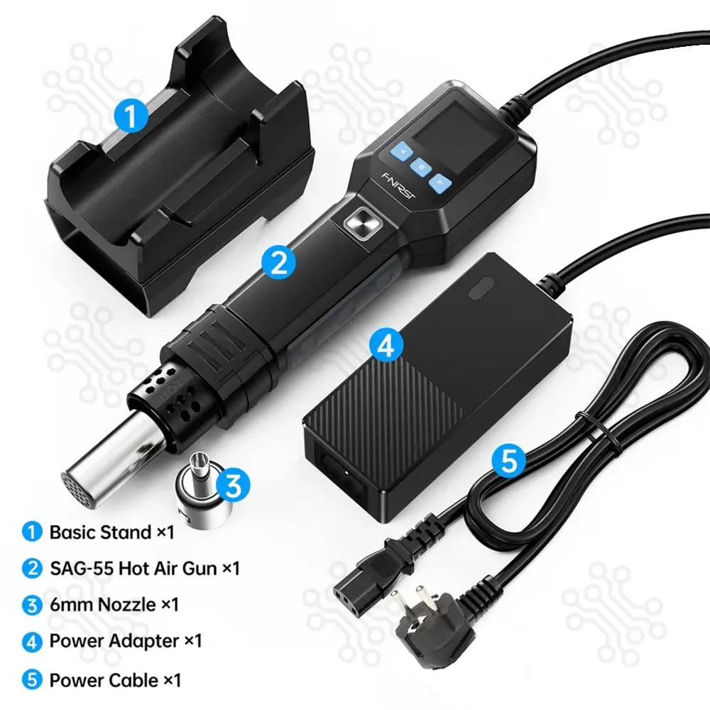 FNIRSI SAG 55 Intelligent 550W Hot Air Gun in Bangladesh